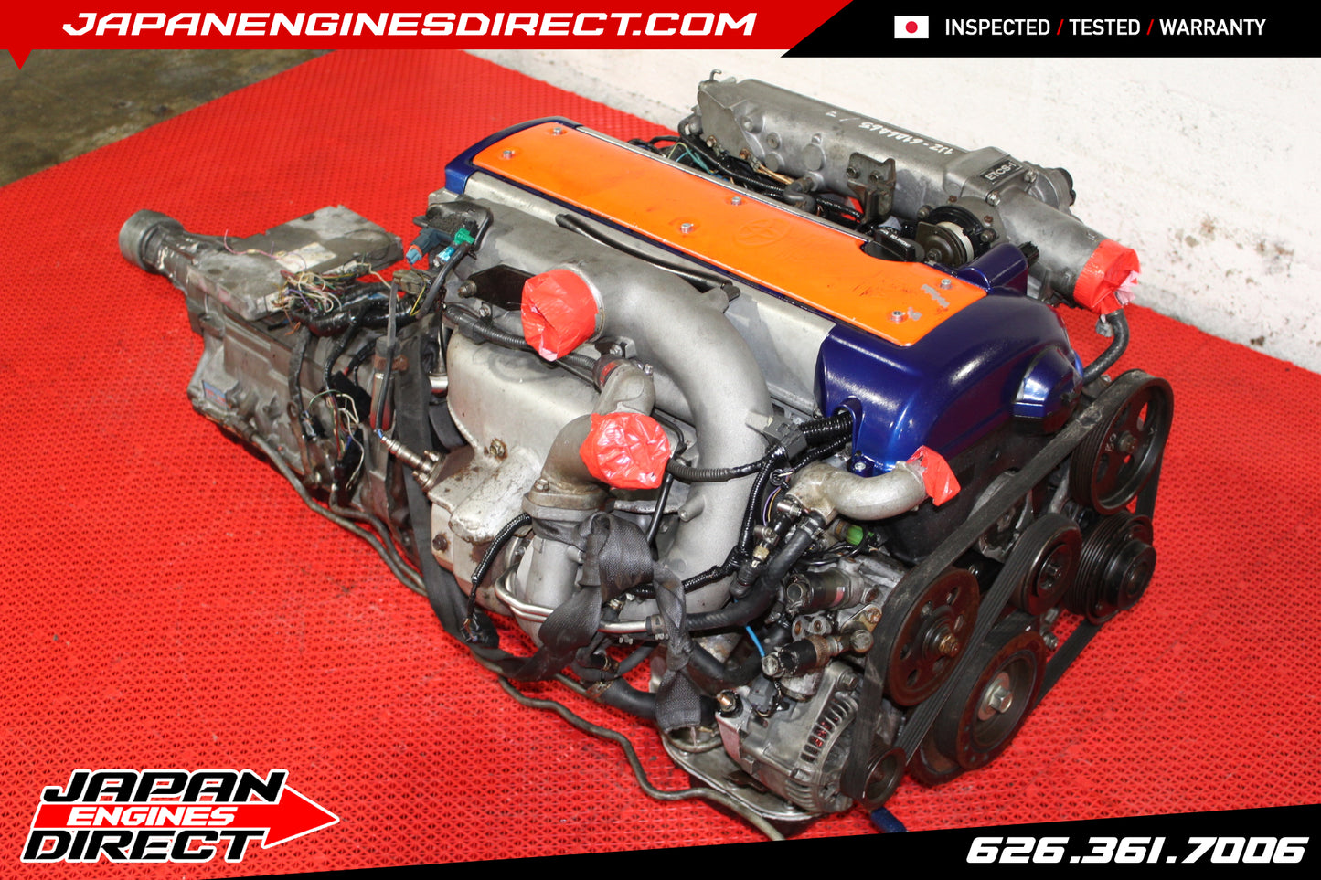 JDM TOYOTA 1JZ-GTE VVTi 2.5L TURBO ENGINE JZX110 | CHASER MOTOR W/ ECU & IGNITOR