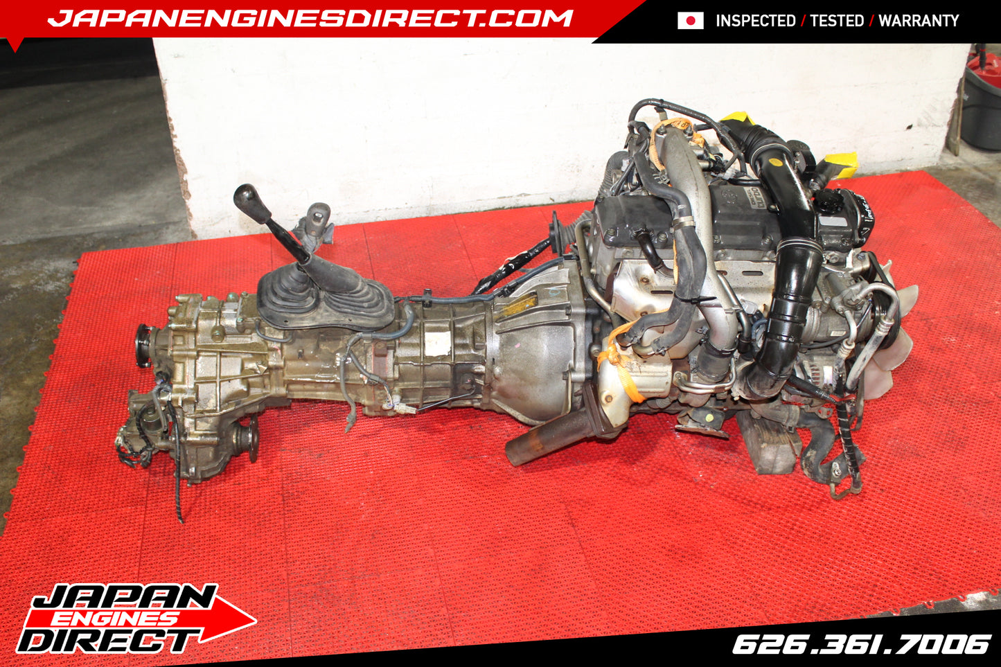 JDM USED TOYOTA 1KZ TURBO DIESEL 3.0L MOTOR W/ 5 SPEED AWD MT HILUX PRADO 1KZ-TE