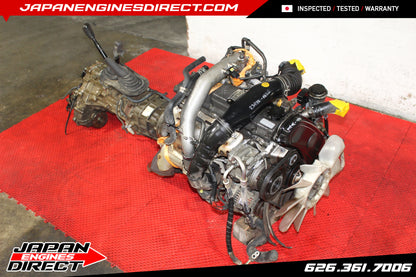 JDM USED TOYOTA 1KZ TURBO DIESEL 3.0L MOTOR W/ 5 SPEED AWD MT HILUX PRADO 1KZ-TE