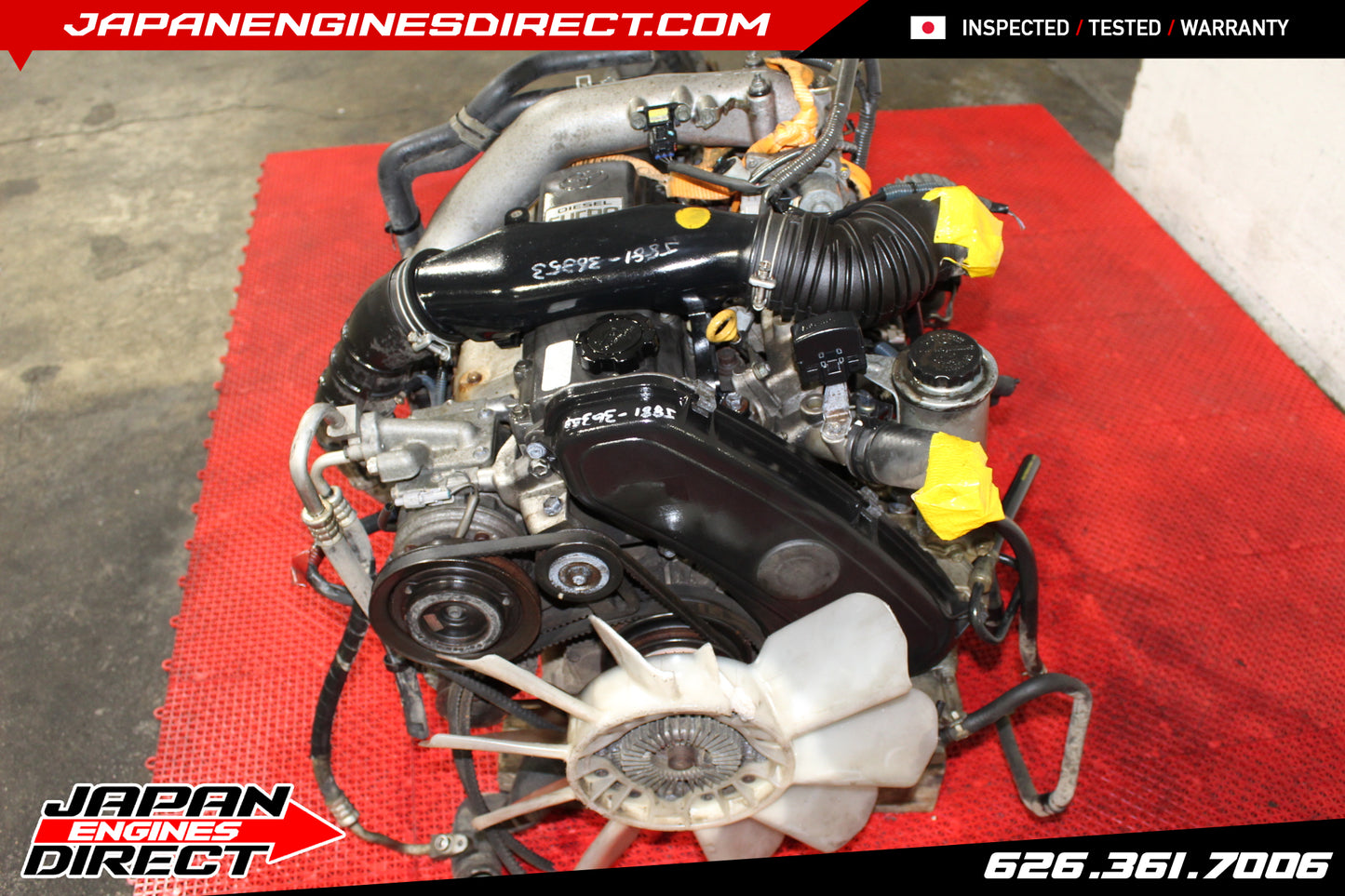 JDM USED TOYOTA 1KZ TURBO DIESEL 3.0L MOTOR W/ 5 SPEED AWD MT HILUX PRADO 1KZ-TE