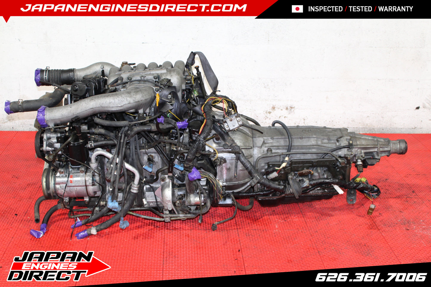 USED JDM MAZDA 20B 3 ROTOR TURBO EUNOS COSMO ENGINE 20B-REW MOTOR 100+PSI COMP