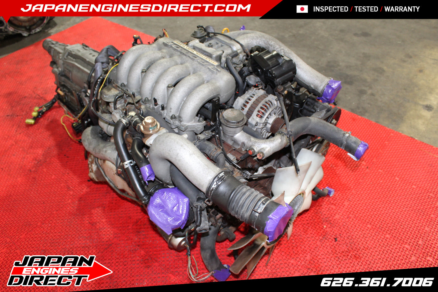 USED JDM MAZDA 20B 3 ROTOR TURBO EUNOS COSMO ENGINE 20B-REW MOTOR 100+PSI COMP