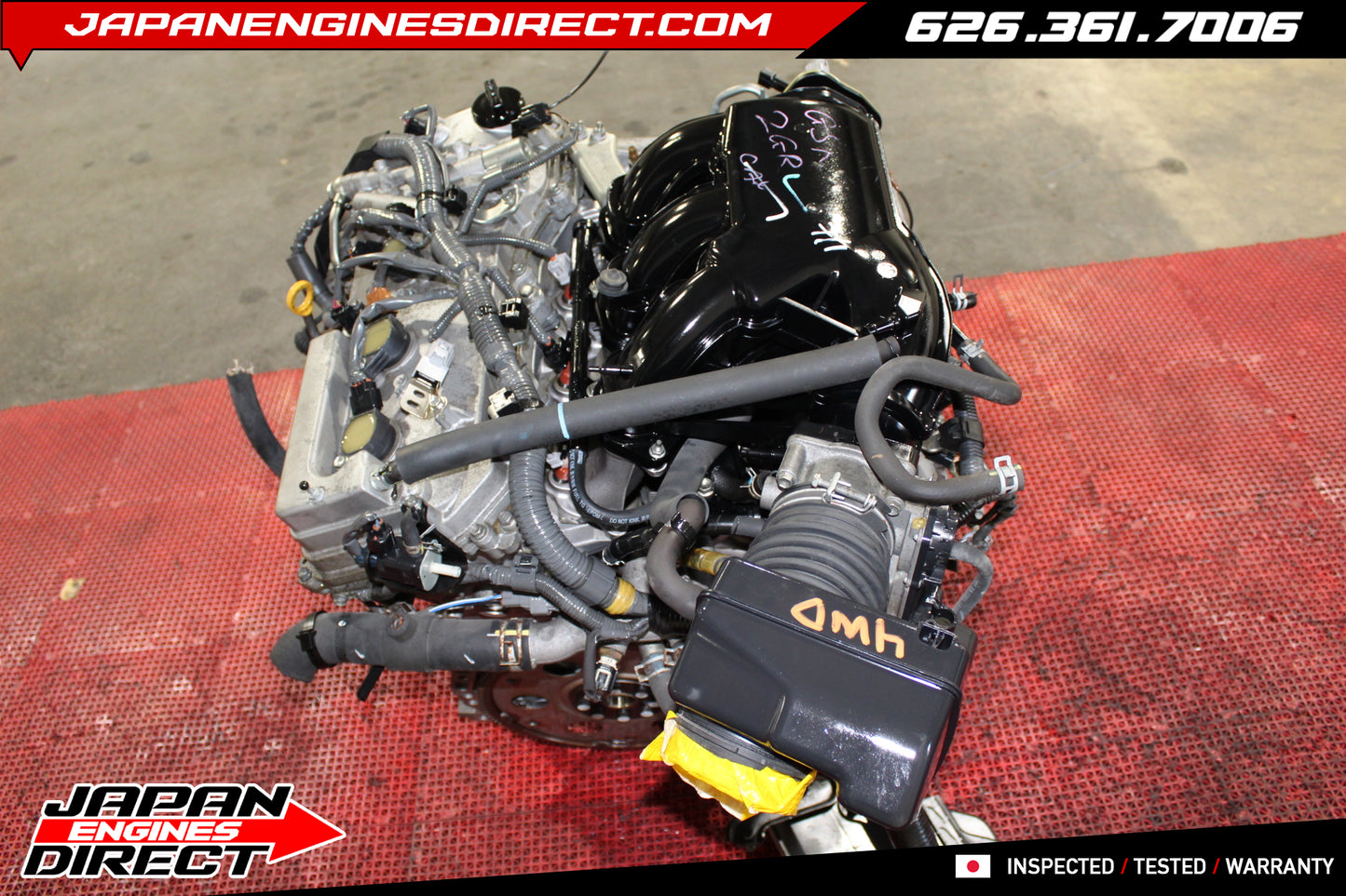 JDM 2011–2016 Toyota Sienna 3.5L V6 4WD 2GR-FE Engine Motor – Low Mileage Japan