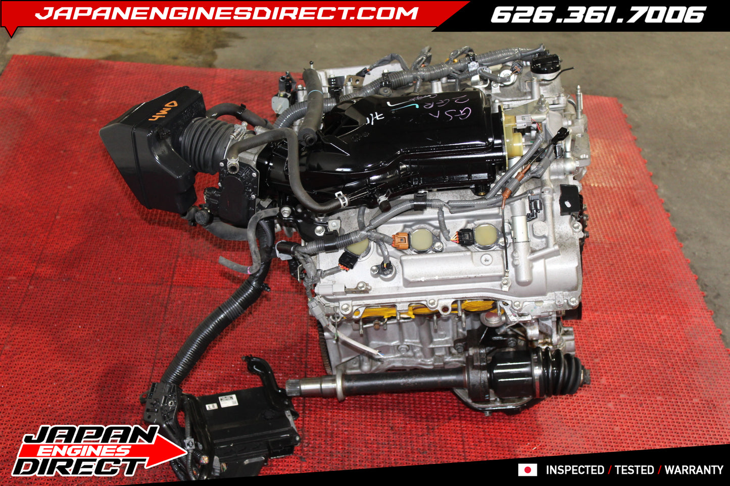 JDM 2011–2016 Toyota Sienna 3.5L V6 4WD 2GR-FE Engine Motor – Low Mileage Japan