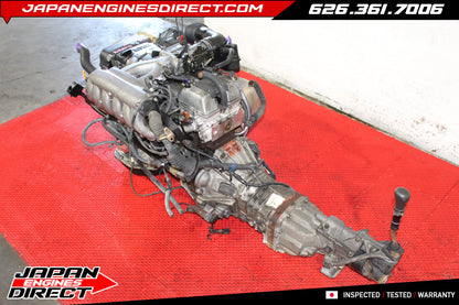 JDM Toyota 2JZ-GE Non-VVTI 3.0L Engine with W58 5-Speed Manual Transmission for Aristo, Supra & Chaser