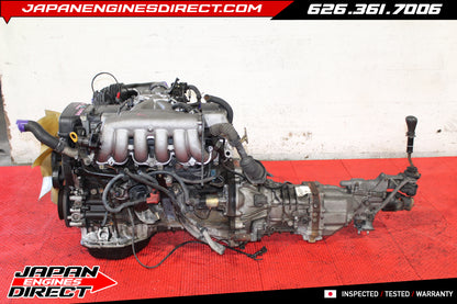 JDM Toyota 2JZ-GE Non-VVTI 3.0L Engine with W58 5-Speed Manual Transmission for Aristo, Supra & Chaser