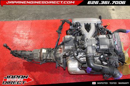 JDM Toyota 2JZ-GE Non-VVTI 3.0L Engine with W58 5-Speed Manual Transmission for Aristo, Supra & Chaser