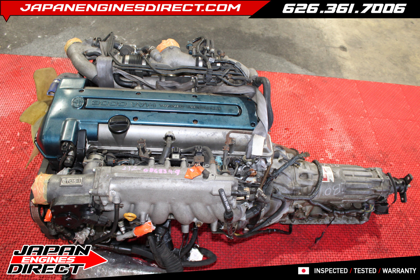 Used JDM 2JZGTE 3.0l Twin Turbo Motor VVTI Engine 2JZ Supra Aristo GS300