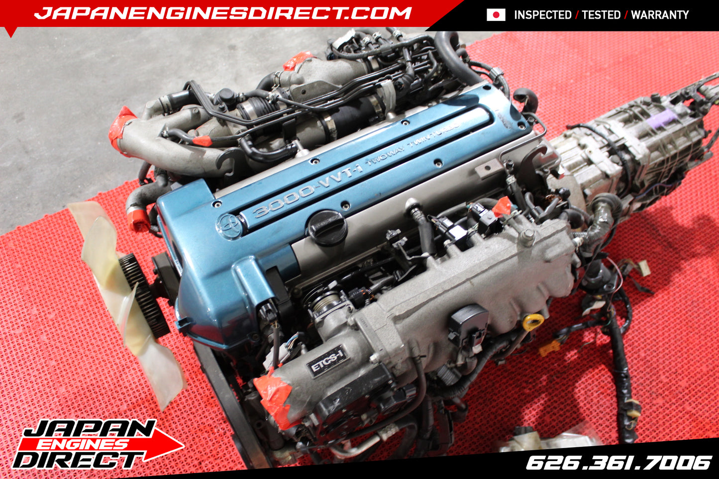 JDM TOYOTA SUPRA 2JZ VVTI TWIN TURBO MOTOR + 6 SPEED V161 TRANS MK4 JZA80 2JZGTE
