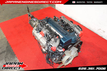 JDM TOYOTA SUPRA 2JZ VVTI TWIN TURBO MOTOR + 6 SPEED V161 TRANS MK4 JZA80 2JZGTE