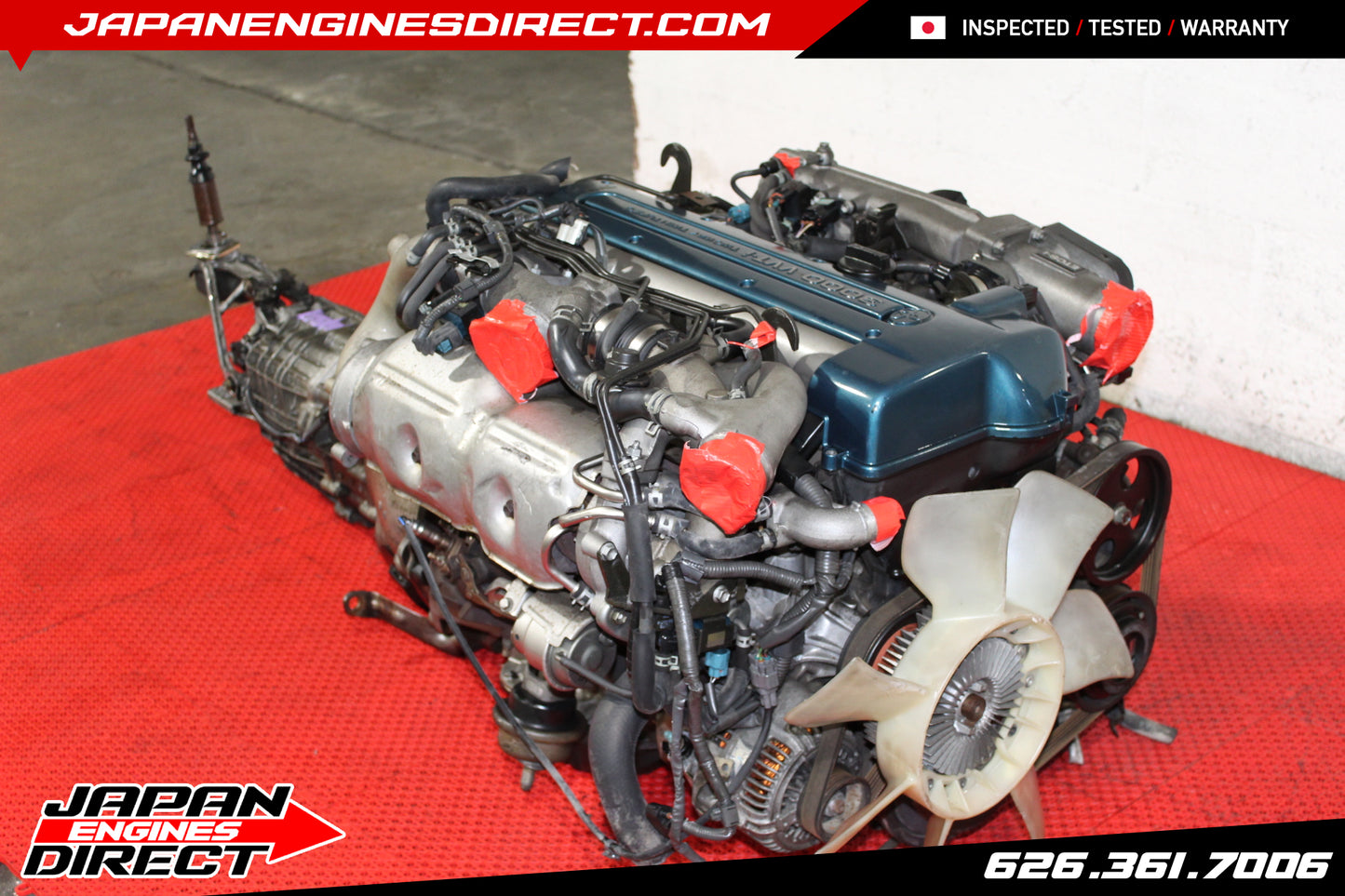 JDM TOYOTA SUPRA 2JZ VVTI TWIN TURBO MOTOR + 6 SPEED V161 TRANS MK4 JZA80 2JZGTE