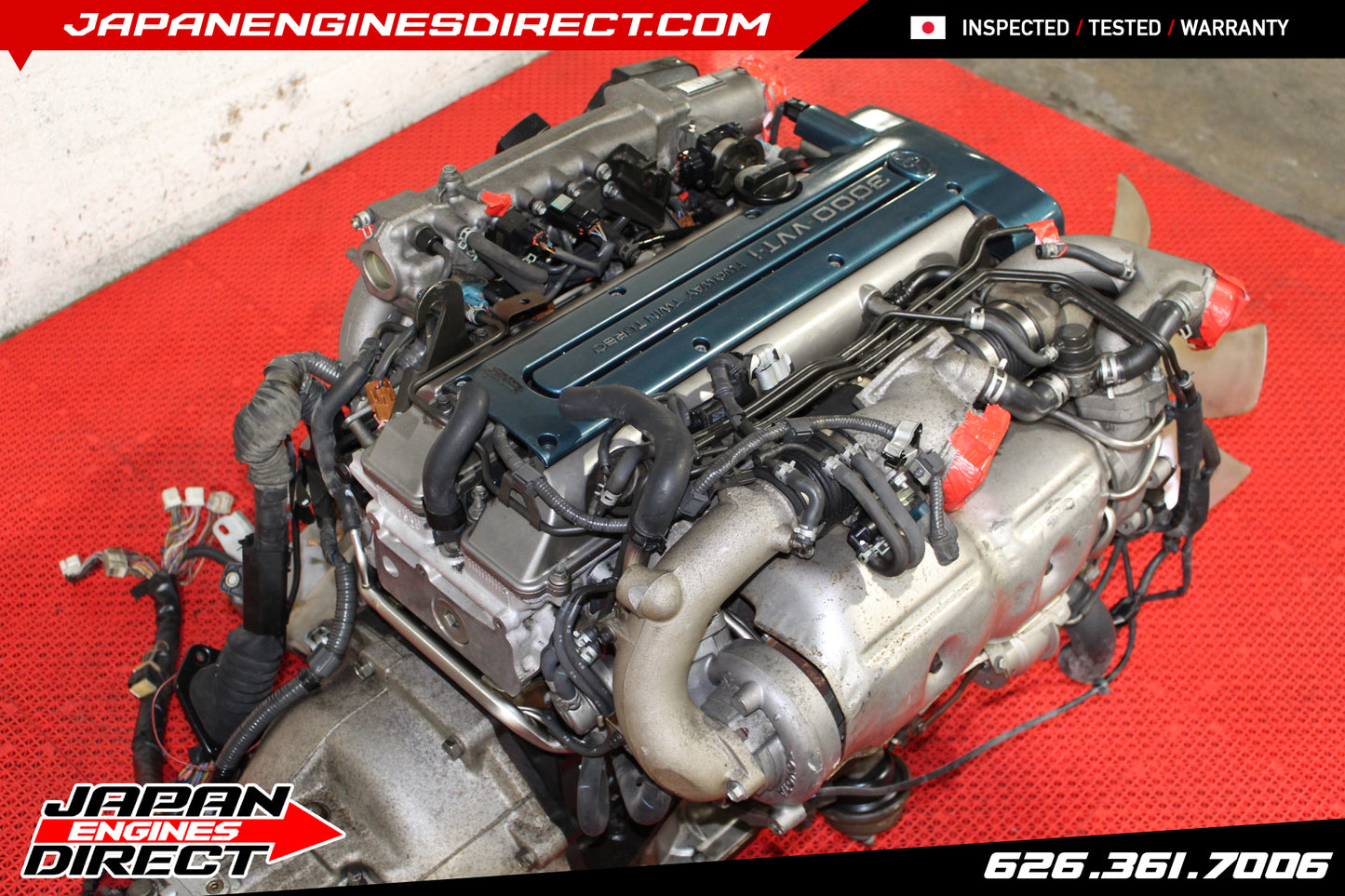JDM TOYOTA SUPRA 2JZ VVTI TWIN TURBO MOTOR + 6 SPEED V161 TRANS MK4 JZA80 2JZGTE