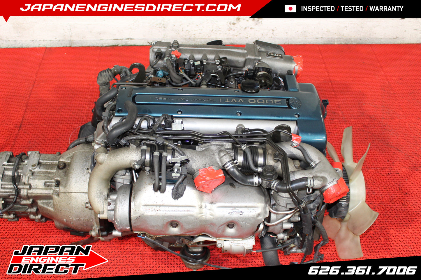 JDM TOYOTA SUPRA 2JZ VVTI TWIN TURBO MOTOR + 6 SPEED V161 TRANS MK4 JZA80 2JZGTE