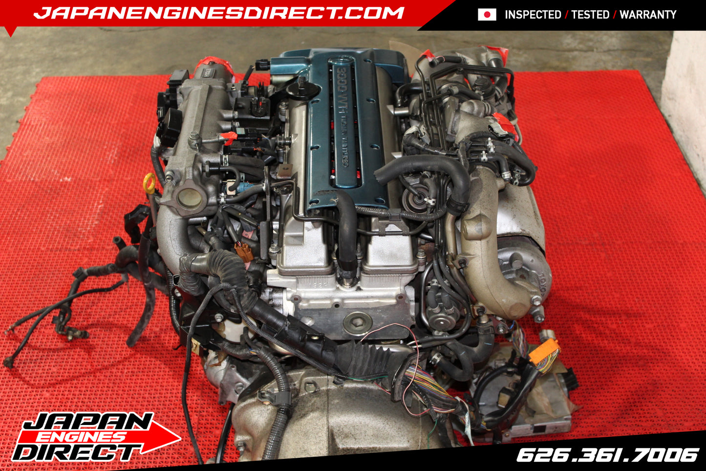 JDM TOYOTA SUPRA 2JZ VVTI TWIN TURBO MOTOR + 6 SPEED V161 TRANS MK4 JZA80 2JZGTE