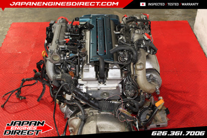 JDM TOYOTA SUPRA 2JZ VVTI TWIN TURBO MOTOR + 6 SPEED V161 TRANS MK4 JZA80 2JZGTE