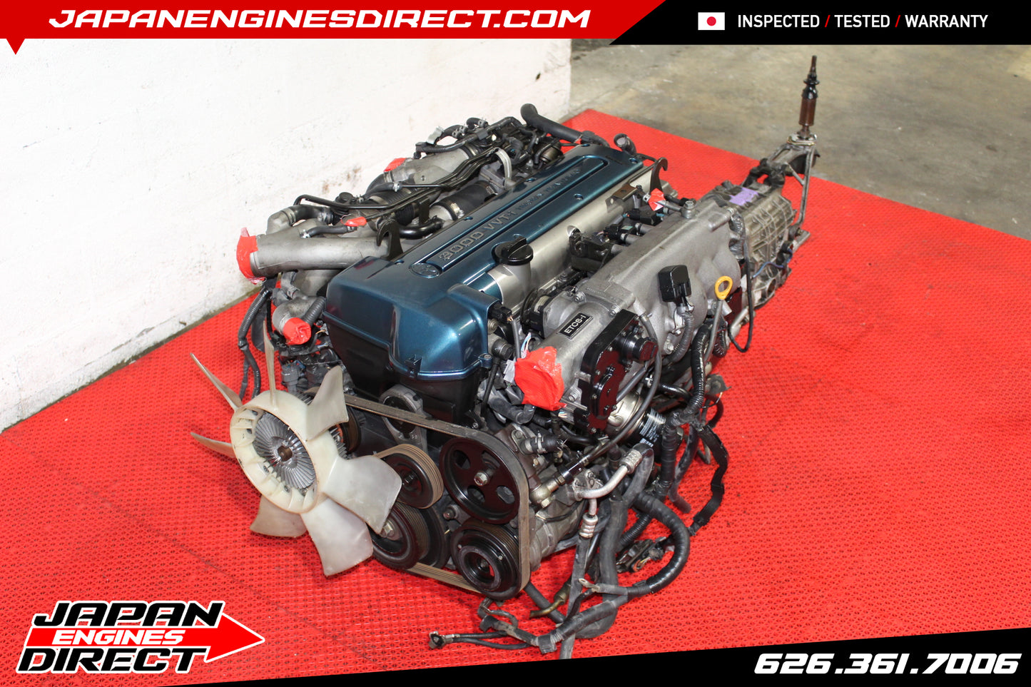 JDM TOYOTA SUPRA 2JZ VVTI TWIN TURBO MOTOR + 6 SPEED V161 TRANS MK4 JZA80 2JZGTE