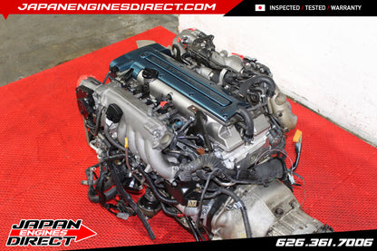 JDM TOYOTA SUPRA 2JZ VVTI TWIN TURBO MOTOR + 6 SPEED V161 TRANS MK4 JZA80 2JZGTE