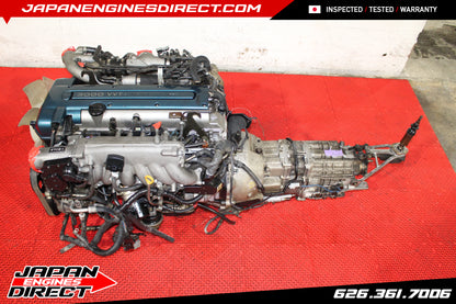 JDM TOYOTA SUPRA 2JZ VVTI TWIN TURBO MOTOR + 6 SPEED V161 TRANS MK4 JZA80 2JZGTE