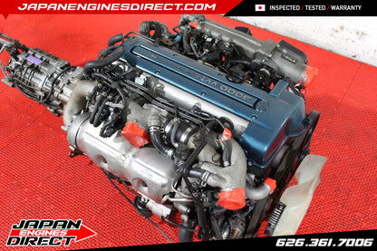 JDM TOYOTA SUPRA 2JZ VVTI TWIN TURBO MOTOR + 6 SPEED V161 TRANS MK4 JZA80 2JZGTE
