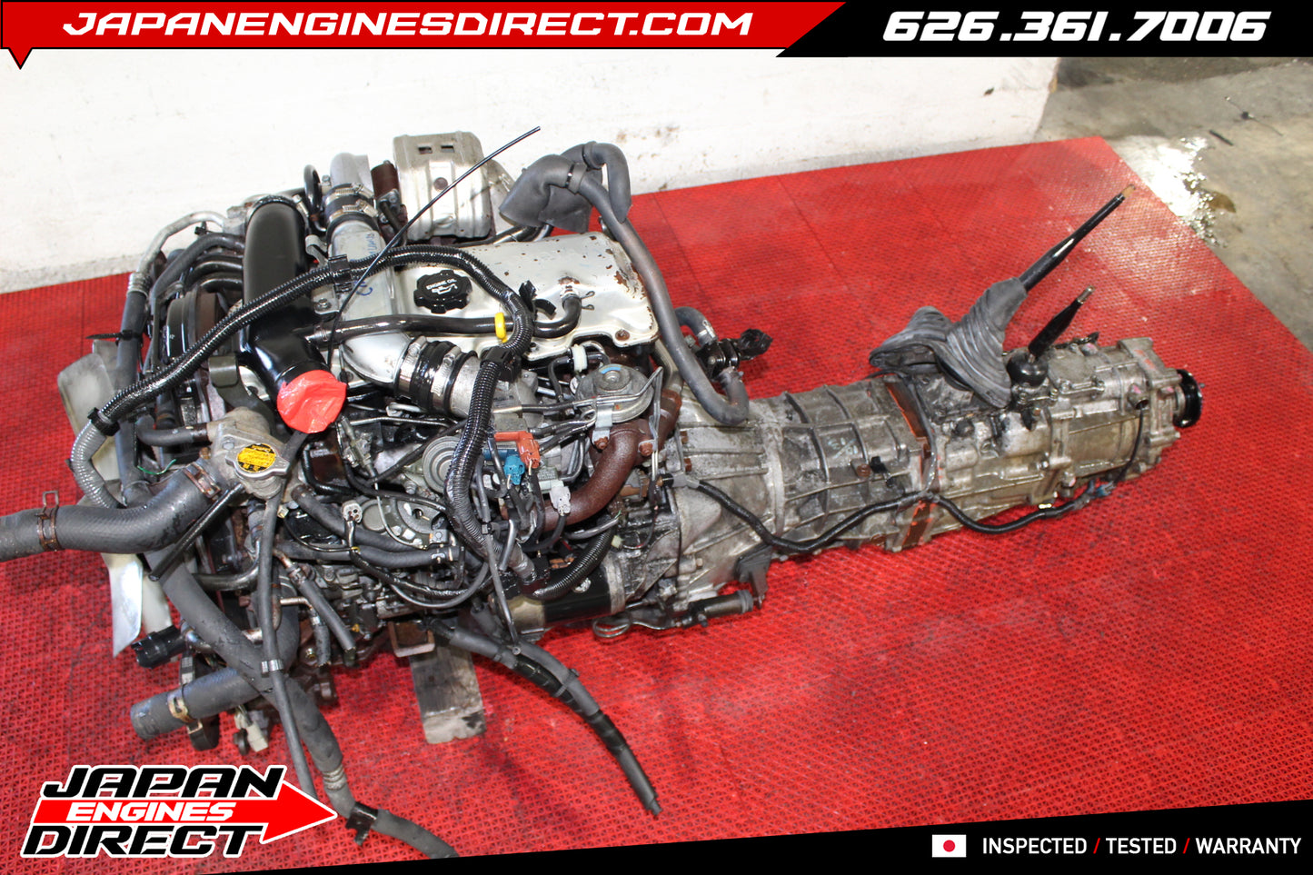 JDM Toyota 2L-TE 2.4L Turbo Diesel Engine with 5-Speed Manual Transmission & Mechanical Injection Pump