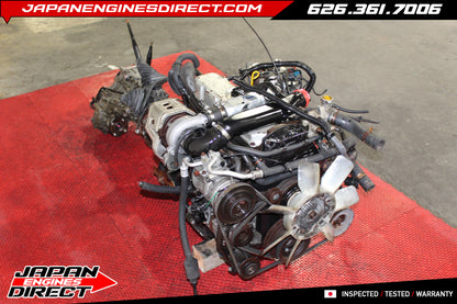JDM Toyota 2L-TE 2.4L Turbo Diesel Engine with 5-Speed Manual Transmission & Mechanical Injection Pump