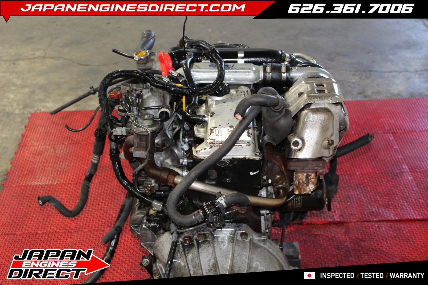 JDM Toyota 2L-TE 2.4L Turbo Diesel Engine with 5-Speed Manual Transmission & Mechanical Injection Pump