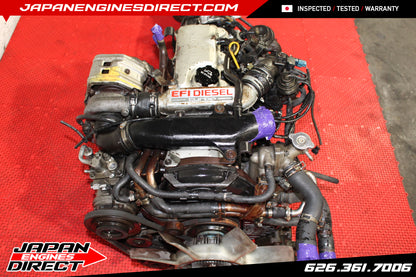 JDM TOYOTA 2L-TE TURBO DIESEL ENGINE 2.4L MOTOR MANUAL 4X4 TRANS HILUX 4RUNNER