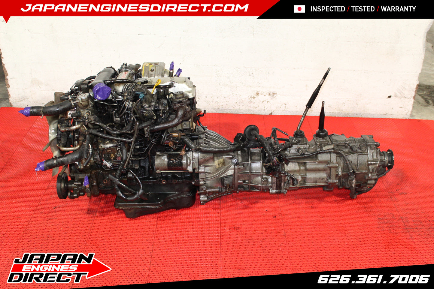 JDM TOYOTA 2L-TE TURBO DIESEL ENGINE 2.4L MOTOR MANUAL 4X4 TRANS HILUX 4RUNNER