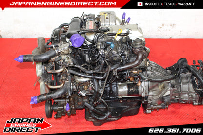 JDM TOYOTA 2L-TE TURBO DIESEL ENGINE 2.4L MOTOR MANUAL 4X4 TRANS HILUX 4RUNNER