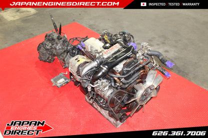JDM TOYOTA 2L-TE TURBO DIESEL ENGINE 2.4L MOTOR MANUAL 4X4 TRANS HILUX 4RUNNER