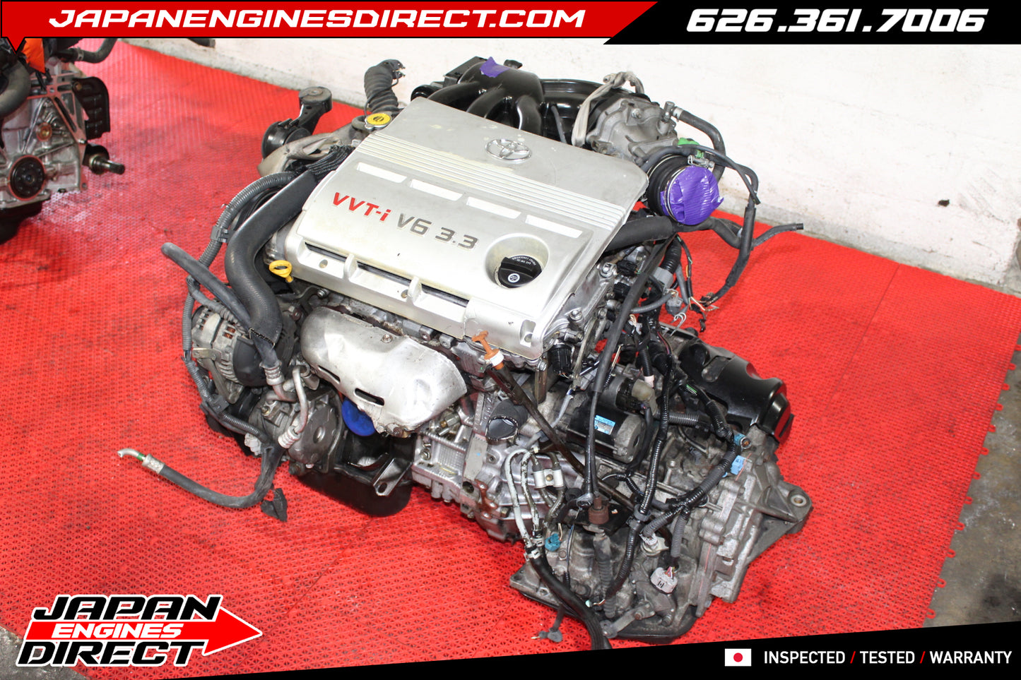 Used Toyota Solara Engine 3.3L V6 VVTI Motor 2004-2008 | JDM Japan Imported