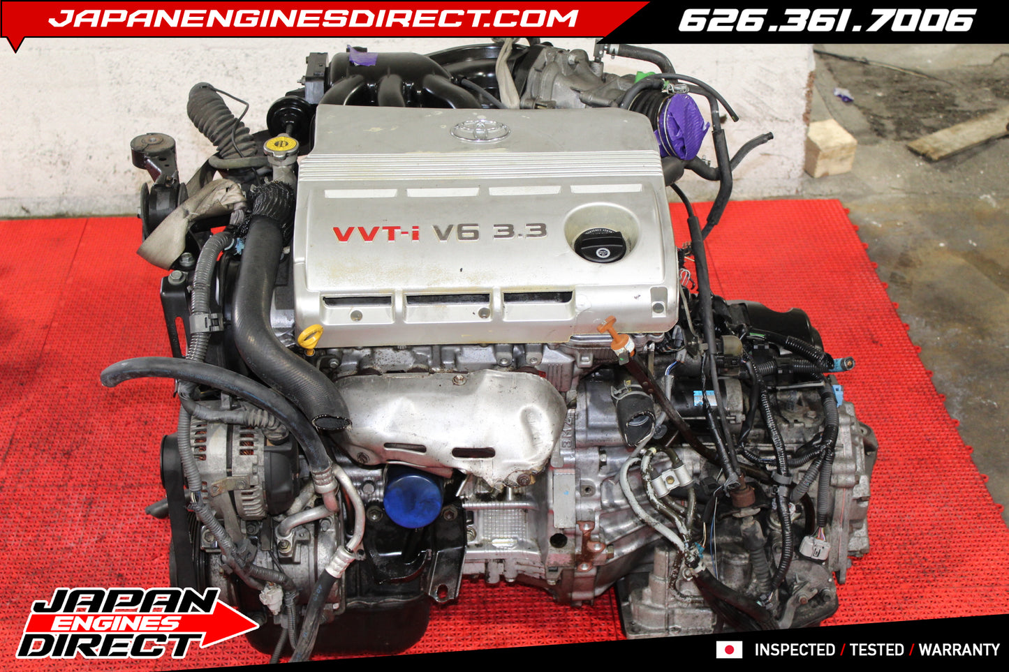 Used Toyota Solara Engine 3.3L V6 VVTI Motor 2004-2008 | JDM Japan Imported