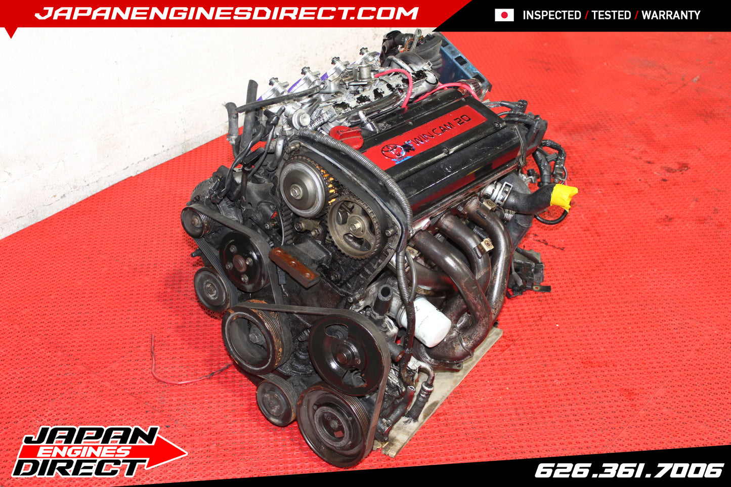 USED JDM 4AGE 20 VALVE AE111 COROLLA BLACKTOP ENGINE ITB LEVIN MOTOR MANUAL TRANS FWD