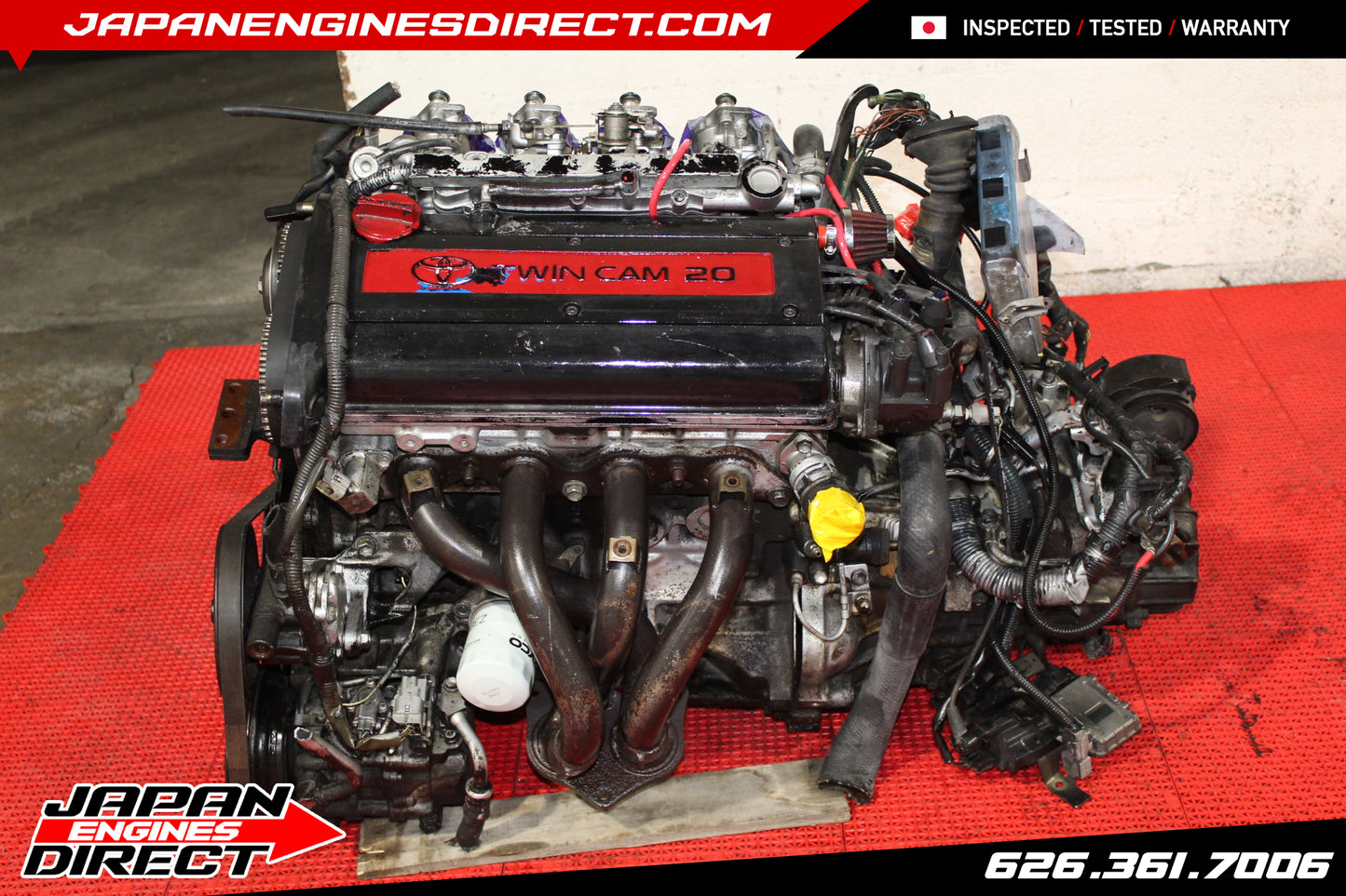 USED JDM 4AGE 20 VALVE AE111 COROLLA BLACKTOP ENGINE ITB LEVIN MOTOR MANUAL TRANS FWD