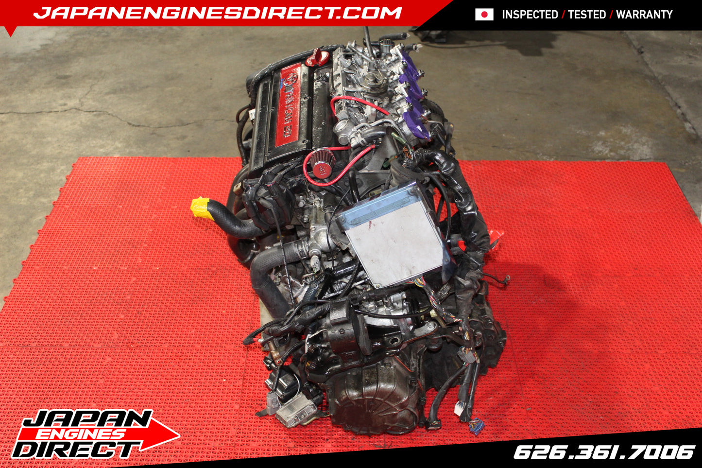 USED JDM 4AGE 20 VALVE AE111 COROLLA BLACKTOP ENGINE ITB LEVIN MOTOR MANUAL TRANS FWD