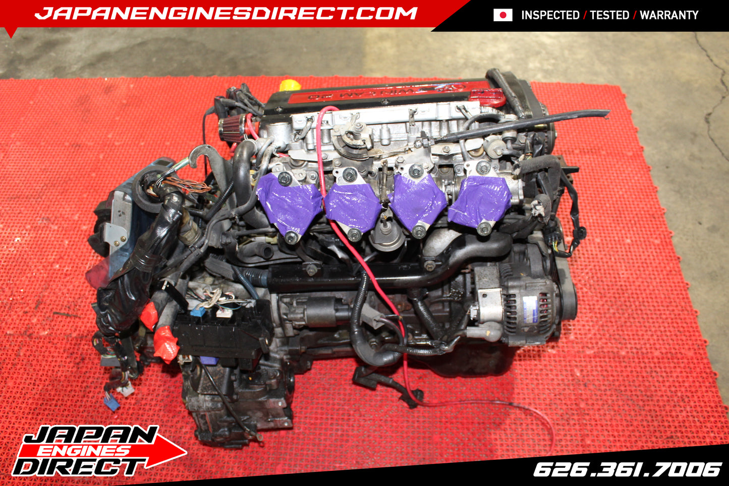 USED JDM 4AGE 20 VALVE AE111 COROLLA BLACKTOP ENGINE ITB LEVIN MOTOR MANUAL TRANS FWD