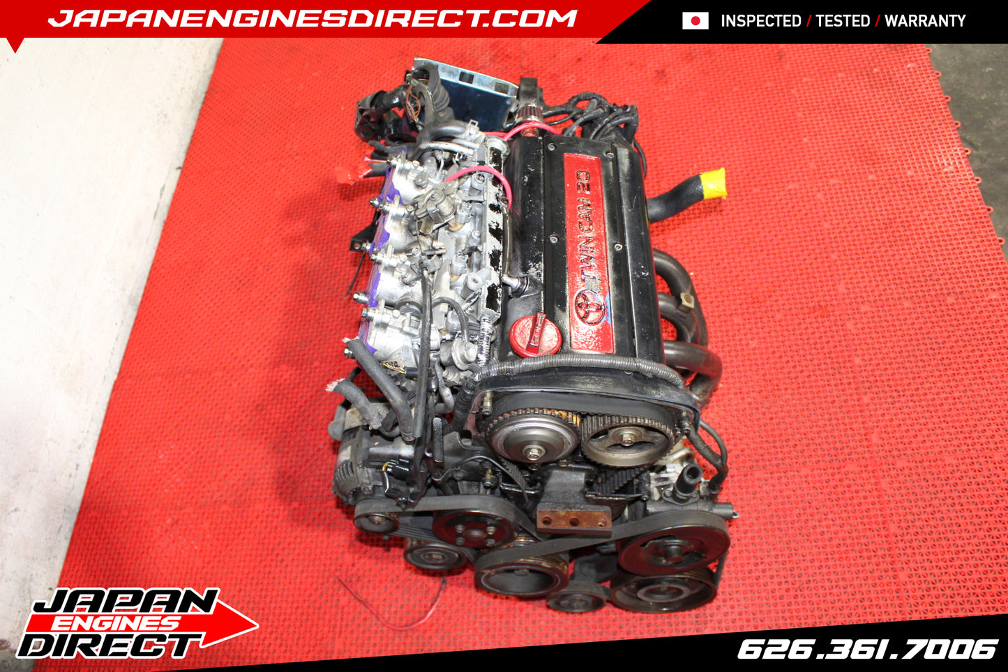 USED JDM 4AGE 20 VALVE AE111 COROLLA BLACKTOP ENGINE ITB LEVIN MOTOR MANUAL TRANS FWD