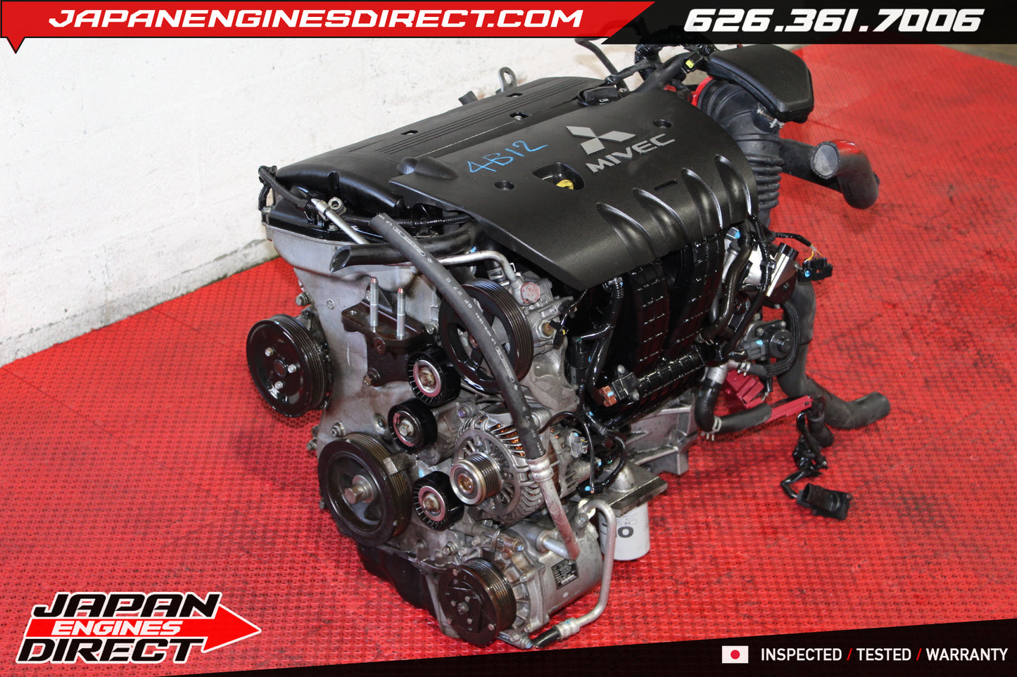 2008-2017 Mitsubishi Lancer 2.4L 4B12 Engine JDM Motor Low Mileage Japan Import
