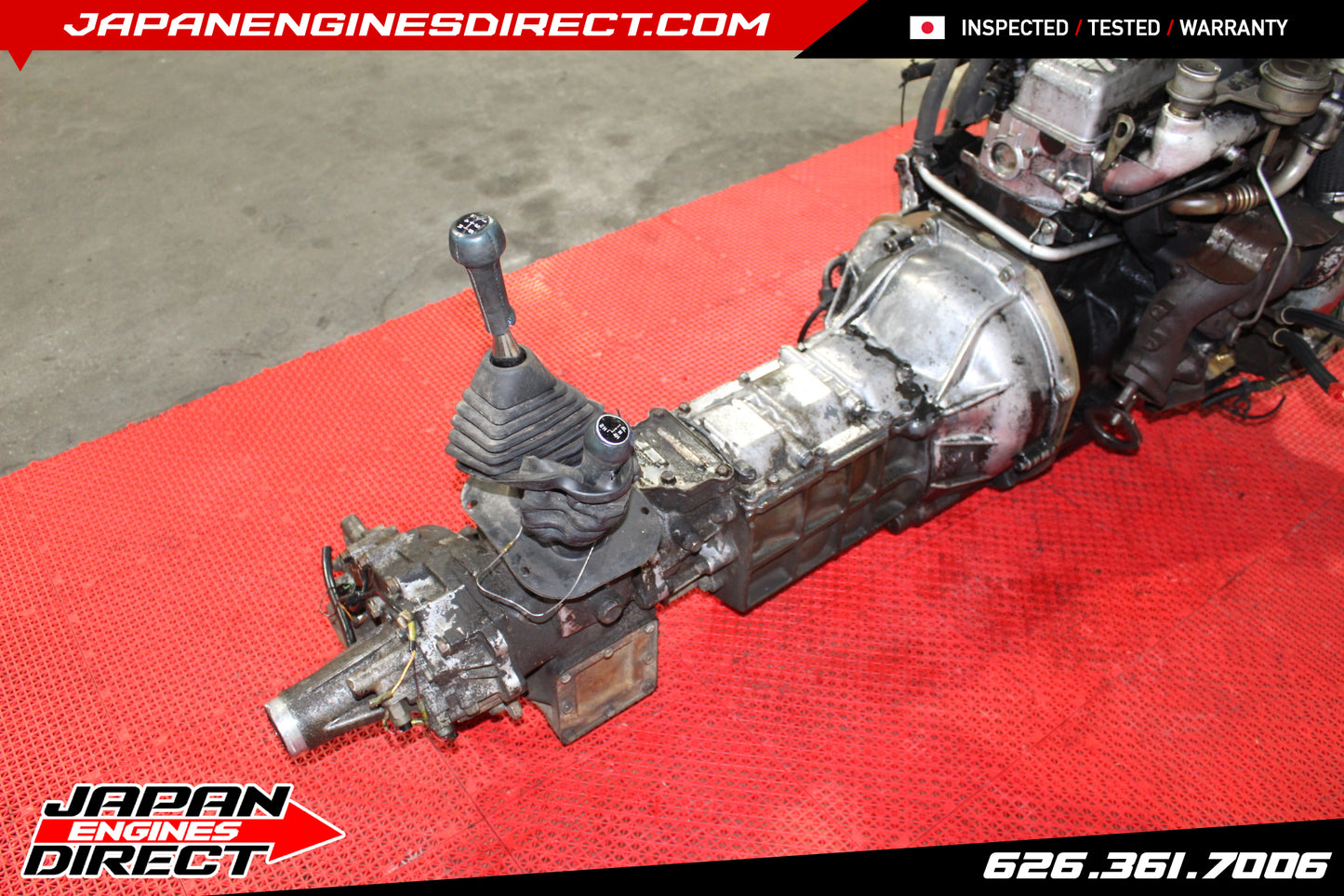 Mitsubishi 4D56 2.5L JDM Turbo Diesel Engine + 4x4 AWD Manual Trans (Pajero) – Used
