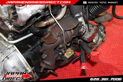 Mitsubishi 4D56 2.5L JDM Turbo Diesel Engine + 4x4 AWD Manual Trans (Pajero) – Used