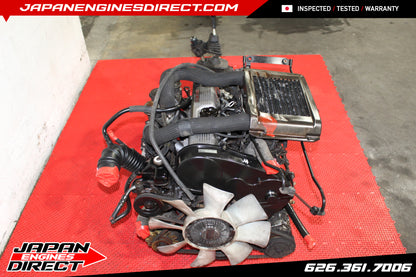 Mitsubishi 4D56 2.5L JDM Turbo Diesel Engine + 4x4 AWD Manual Trans (Pajero) – Used