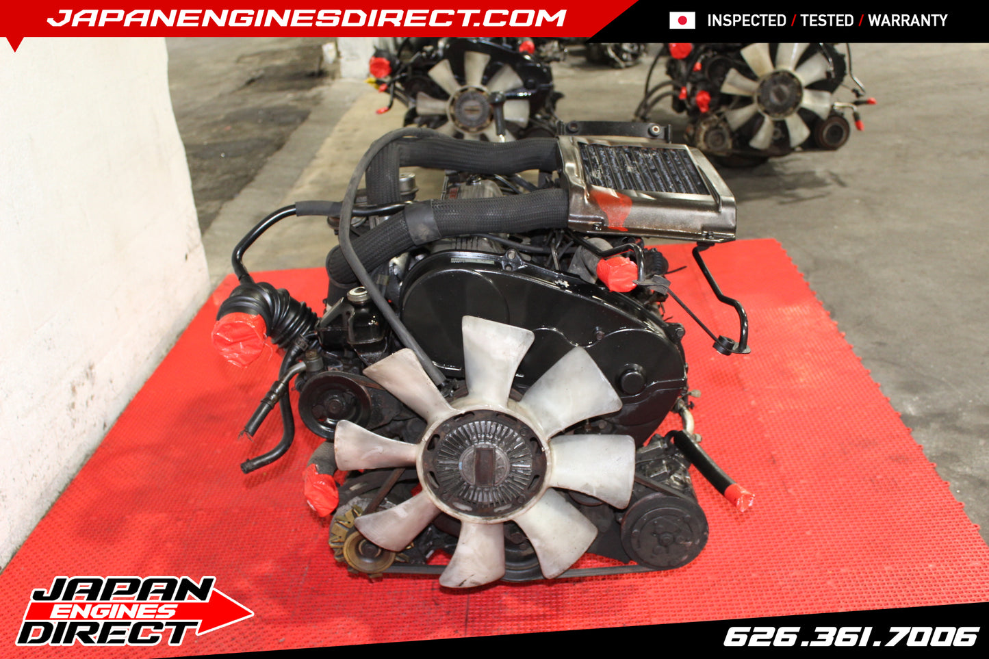 Mitsubishi 4D56 2.5L JDM Turbo Diesel Engine + 4x4 AWD Manual Trans (Pajero) – Used