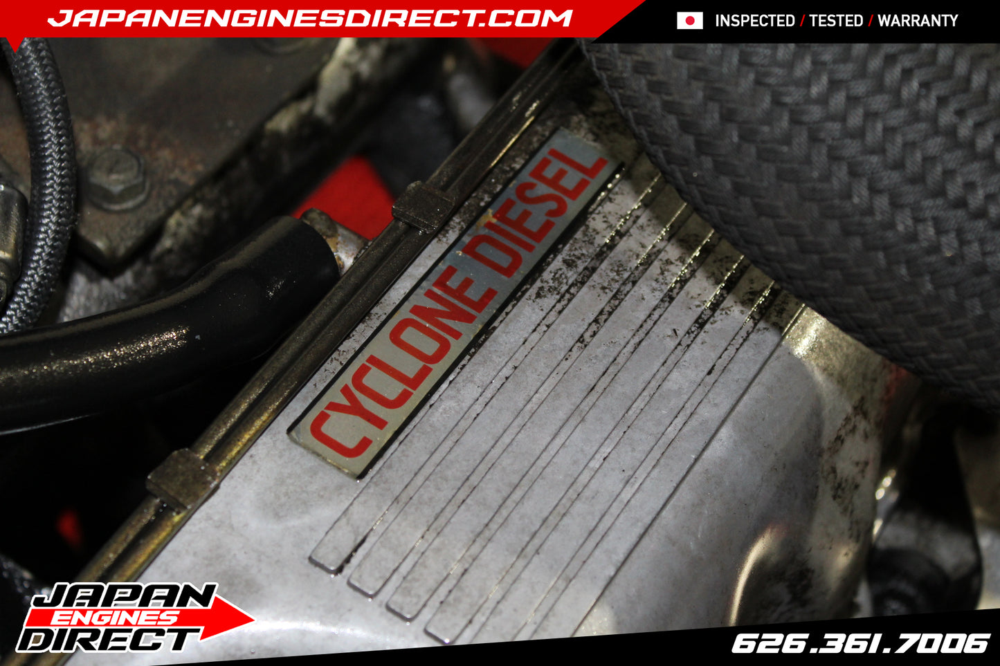 Mitsubishi 4D56 2.5L JDM Turbo Diesel Engine + 4x4 AWD Manual Trans (Pajero) – Used