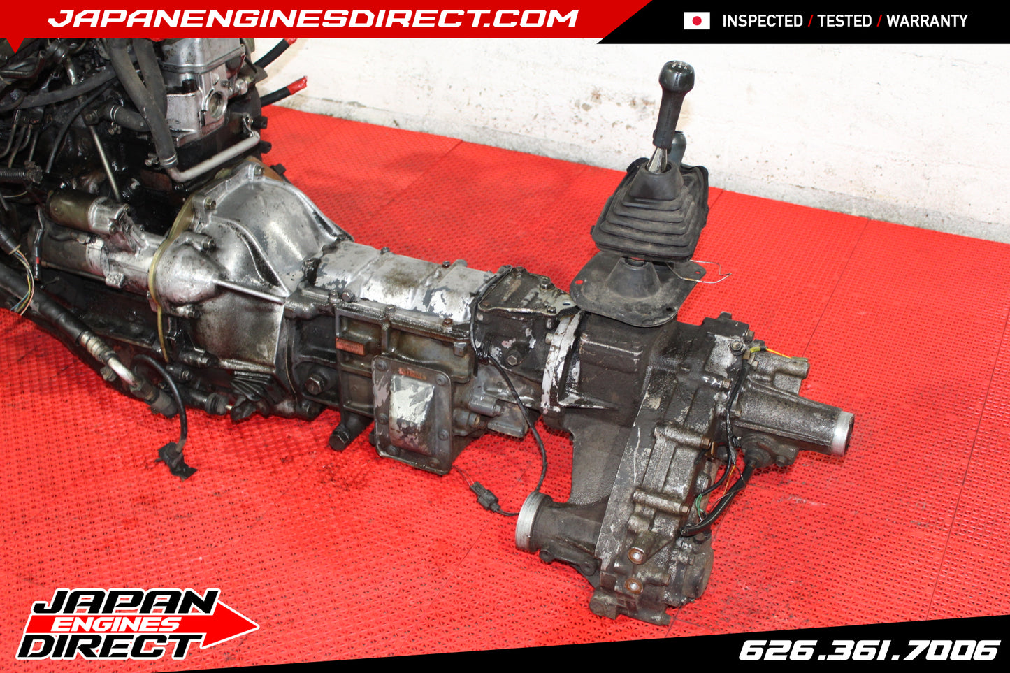 Mitsubishi 4D56 2.5L JDM Turbo Diesel Engine + 4x4 AWD Manual Trans (Pajero) – Used