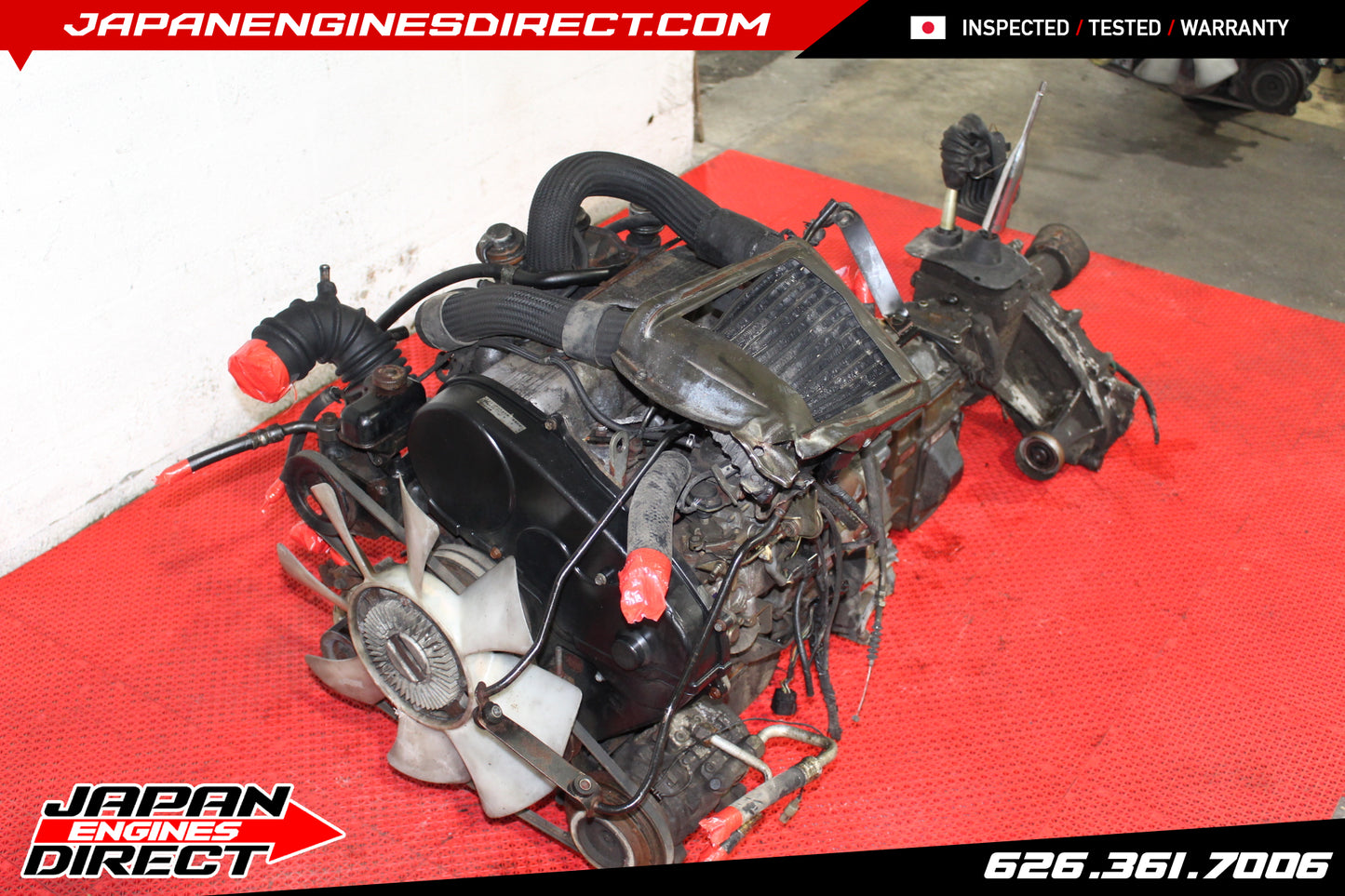 JDM 4D56 MITSUBISHI TURBO DIESEL ENGINE 2.5L 4X4 AWD MANUAL TRANSMISSION PAJERO