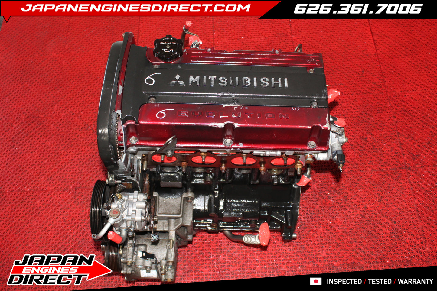 JDM 4G63 Turbo Engine 2.0L Long Block Motor Fits 2003-2005 Mitsubishi Lancer Evo 8