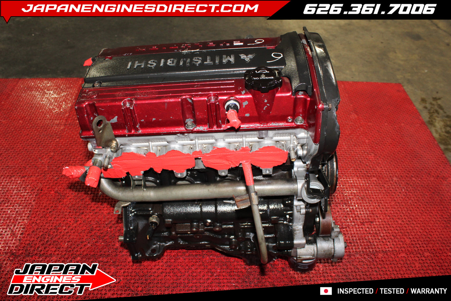 JDM 4G63 Turbo Engine 2.0L Long Block Motor Fits 2003-2005 Mitsubishi Lancer Evo 8