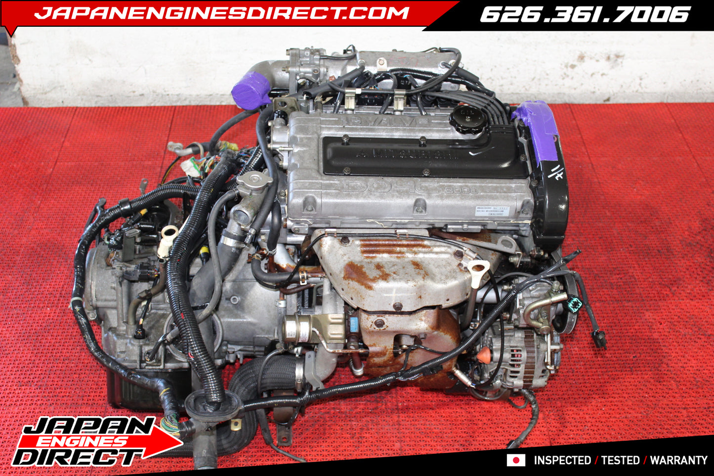 JDM Mitsubishi 4G63T 2.0L Turbo 6-Bolt Engine Motor – DSM Eclipse GS-T GSX, Eagle Talon TSi OEM Replacement