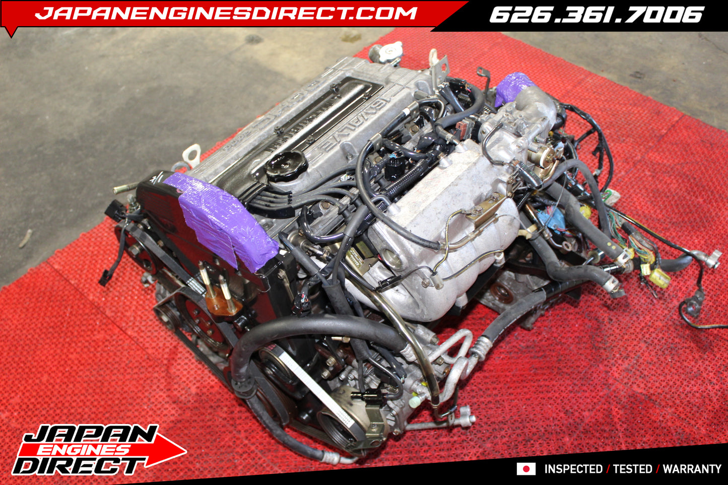 JDM Mitsubishi 4G63T 2.0L Turbo 6-Bolt Engine Motor – DSM Eclipse GS-T GSX, Eagle Talon TSi OEM Replacement