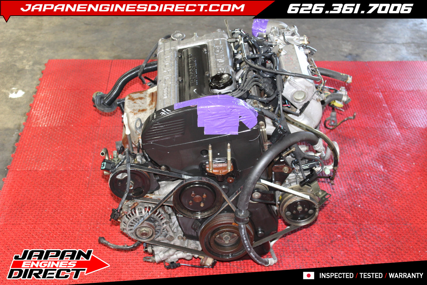 JDM Mitsubishi 4G63T 2.0L Turbo 6-Bolt Engine Motor – DSM Eclipse GS-T GSX, Eagle Talon TSi OEM Replacement